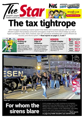 Cover of The Star Malaysia