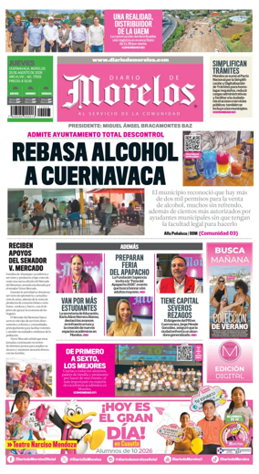 Cover of Diario de Morelos