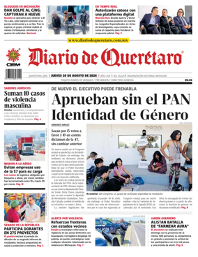 Cover of Diario de Queretaro