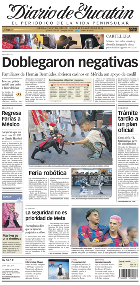Cover of Diario de Yucatan