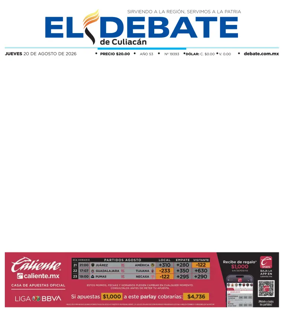 Cover of El Debate de Culiacan