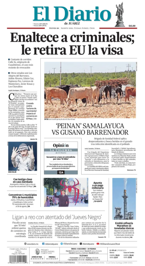 Cover of El Diario de Juarez