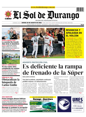 Cover of El Sol de Durango