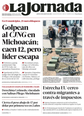 Cover of La Jornada