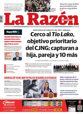 Cover of La Razon de Mexico
