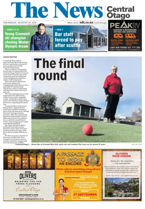 Cover of Central Otago News