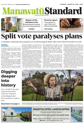 Cover of Manawatu Standard