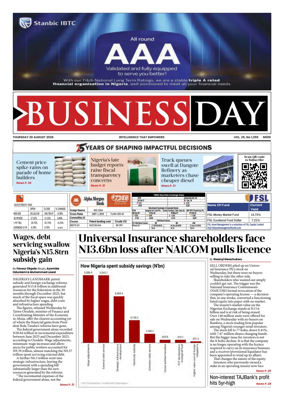 Cover of Business Day (Nigeria)