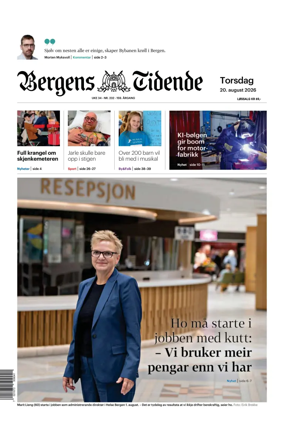 Cover of Bergens Tidende
