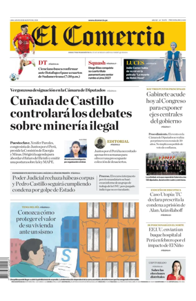 Cover of Diario El Comercio
