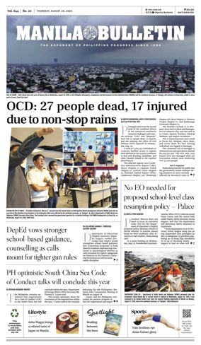 Cover of Manila Bulletin
