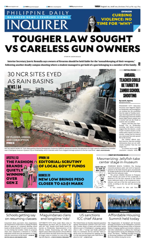 Cover of Philippine Daily Inquirer