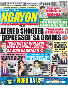 Cover of Pilipino Star Ngayon