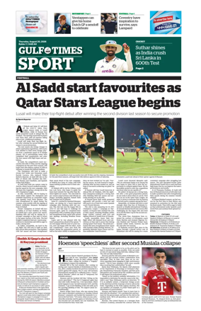 Cover of Gulf Times Sport