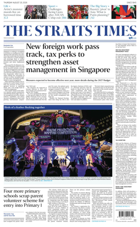 Cover of The Straits Times