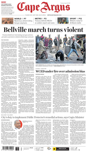 Cover of Cape Argus