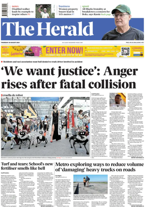 Cover of The Herald (South Africa)