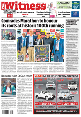 Cover of The Witness (South Africa)