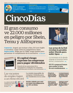 Cover of Cinco Dias