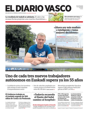 Cover of Diario Vasco (Oarsoaldea)