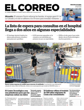 Cover of El Correo (Miranda de Ebro)