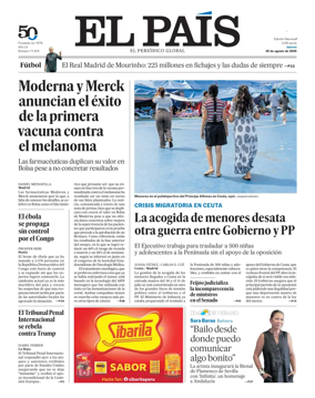 Cover of EL PAIS Valencia
