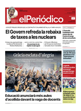 Cover of El Periodico - Catala