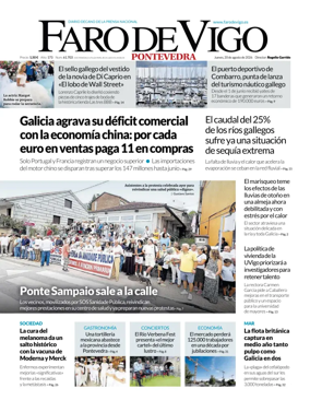 Cover of Faro de Vigo (Pontevedra)