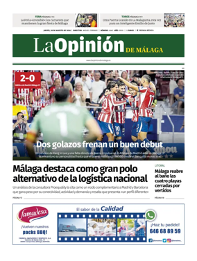 Cover of La Opinion de Malaga