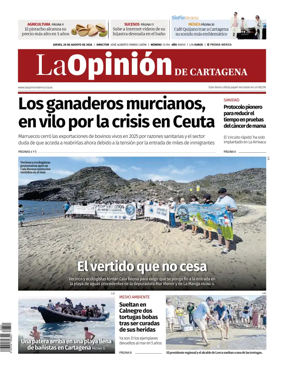Cover of La Opinion de Murcia (Cartagena)