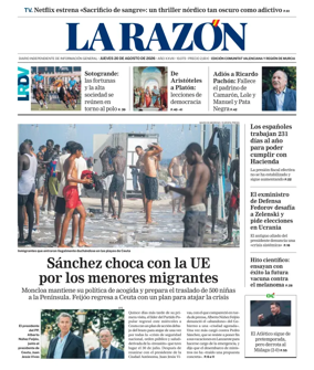 Cover of La Razon (Levante)