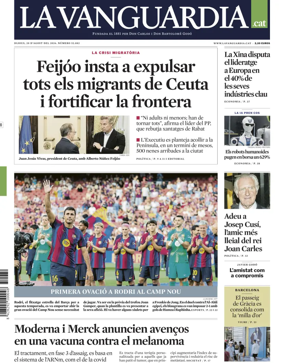 Cover of La Vanguardia (Catalonia - 1st edition)