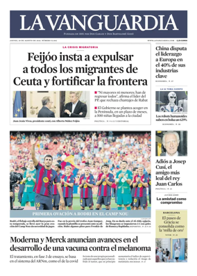 Cover of La Vanguardia