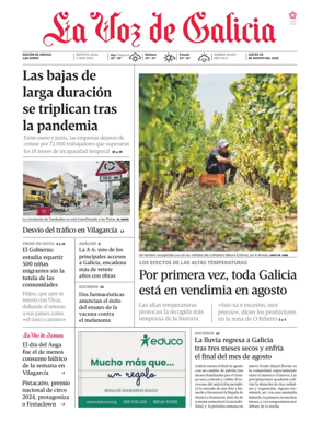 Cover of La Voz de Galicia (Arousa)