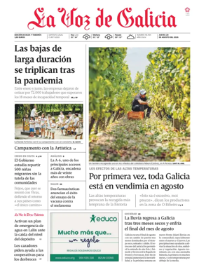 Cover of La Voz de Galicia (Deza)