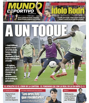 Cover of Mundo Deportivo (Bizkaia-Araba)