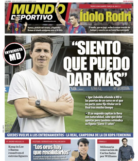 Cover of Mundo Deportivo (Gipuzkoa)
