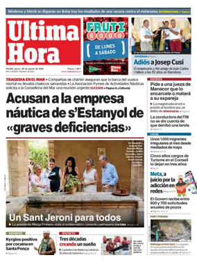 Cover of Ultima Hora