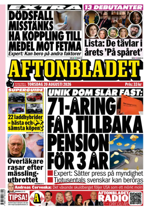 Cover of Aftonbladet