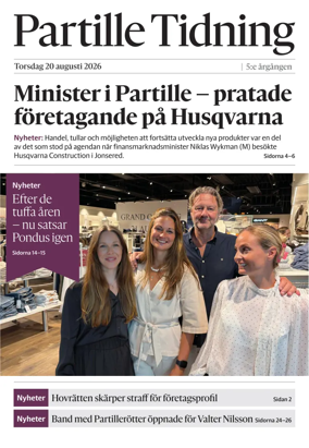 Cover of Partille Tidning