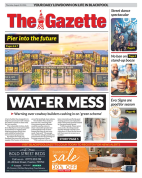Cover of Blackpool Gazette