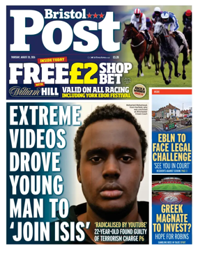 Cover of Bristol Post