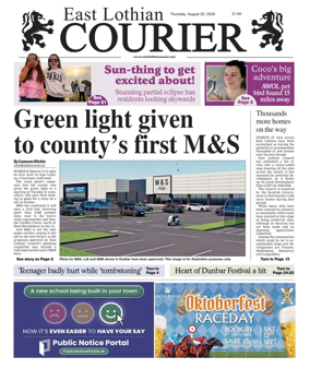 Cover of East Lothian Courier