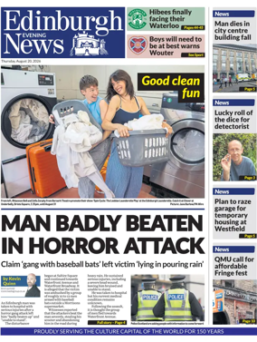 Cover of Edinburgh Evening News