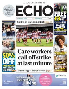 Cover of Gloucestershire Echo