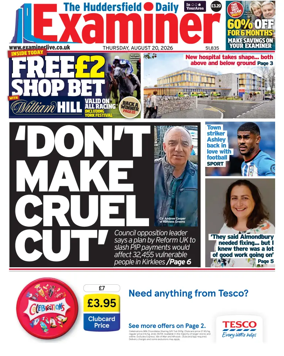 Cover of Huddersfield Daily Examiner