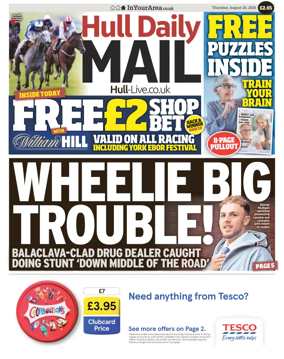 Cover of Hull Daily Mail
