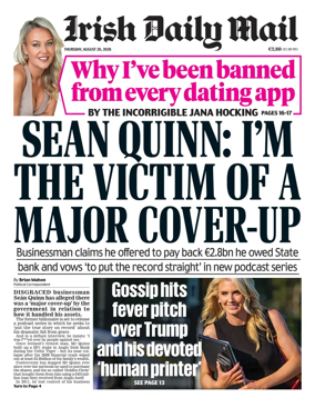 Cover of Irish Daily Mail