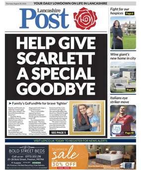 Cover of Lancashire Evening Post