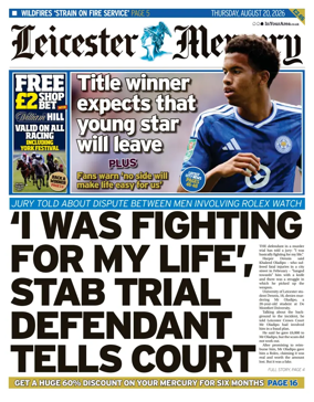 Cover of Leicester Mercury